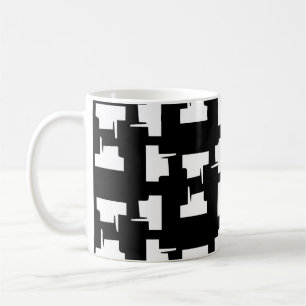 Taza De Café Resumen de fondo monocromo. Ilustración de semiton