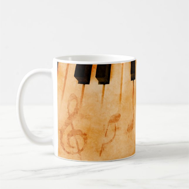 Taza De Café Resumen de fondo musical - Teclado y música n (Izquierda)