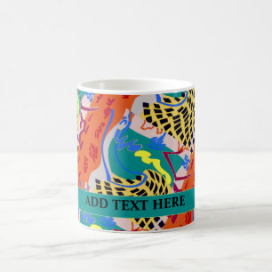 Taza De Café Resumen de formas, añadir texto, café Mug