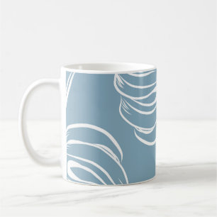 Taza De Café Resumen de hojas tropicales: Verdor sin focas.