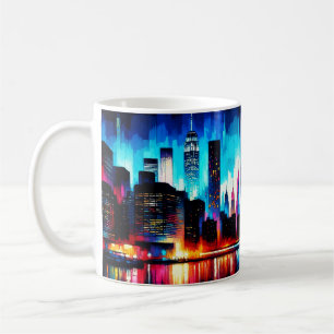 Taza De Café Resumen de la ciudad de Nueva York 1103
