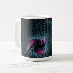 Taza De Café Resumen de la fantasía colorida fractal