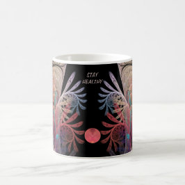 Taza De Café Resumen de la fantasía moderna Arte fractal Textos