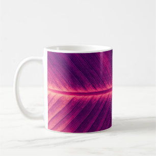 Taza De Café Resumen de la hoja de palma: vena tónica