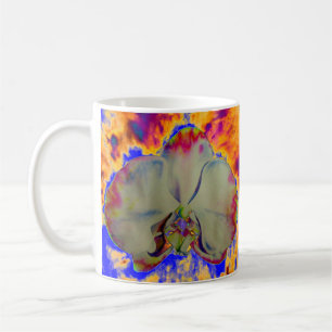 Taza De Café Resumen de la pintura de acuarela floral