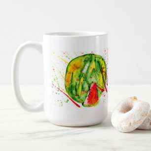 Taza De Café Resumen de la sandía acuática brillante