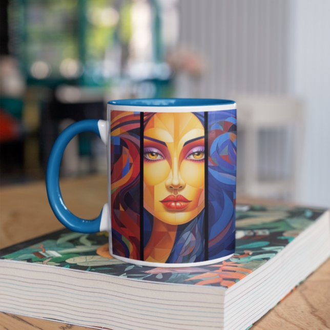 Taza De Café Resumen de la serie de mujeres versión 4 (Abstract Woman version 4 Coffee Mug)
