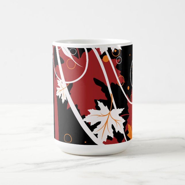 Taza De Café Resumen de las hojas de otoño (Centro)