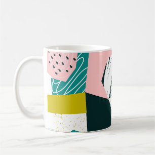 Taza De Café Resumen de las piñas: colorido mosaico sin costura