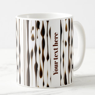 Taza De Café Resumen de líneas de café verticales texto persona
