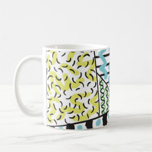 Taza De Café Resumen de los antecedentes dibujados a mano 3