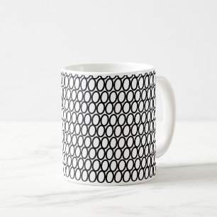 Taza De Café Resumen de los círculos negros