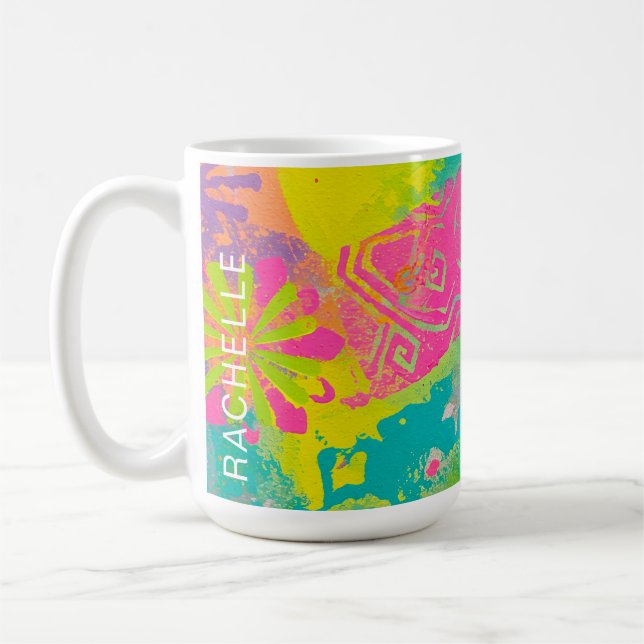 Taza De Café Resumen de Neon Dreams (Izquierda)