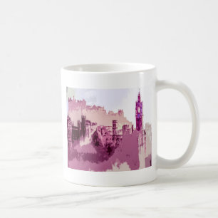 Taza De Café Resumen de pintura en Edimburgo, capital de Escoci