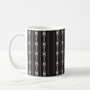 Taza De Café Resumen de textura azteca del corazón