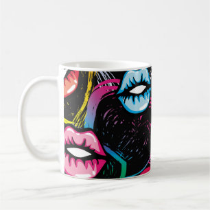 Taza De Café Resumen de un patrón de moda sin fisuras. guerra d