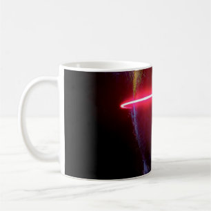 Taza De Café Resumen del caleidoscopio negro de carátula