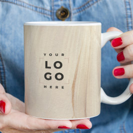 Taza De Café Resumen del código QR neutro elegante y natural