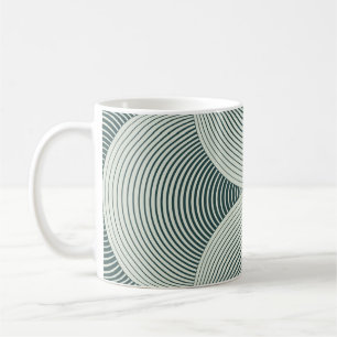 Taza De Café Resumen del fondo de la cuadrícula de pétalos geom