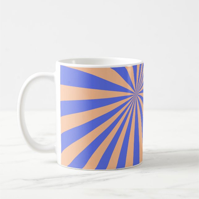 Taza De Café Resumen del fondo del patrón de explosión solar. a (Izquierda)