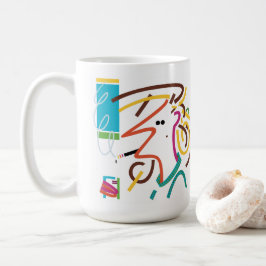 Taza De Café Resumen del Ilustracion de arte moderno de Rat