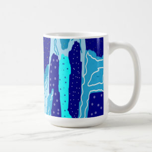 Taza De Café Resumen del Océano Azul Icy