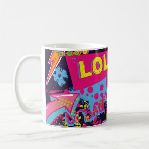 Taza De Café Resumen del patrón de adolescentes sin soldadura.