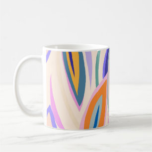 Taza De Café Resumen del patrón de ilustracion artístico del ve