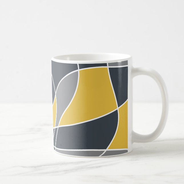 Taza De Café Resumen, diseño moderno, geométrico, moderno (Derecha)
