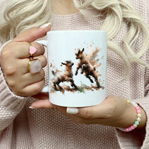 Taza De Café Resumen Dos Mug de Cabra