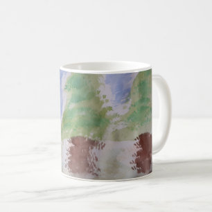 Taza De Café Resumen Fir Trees Mug