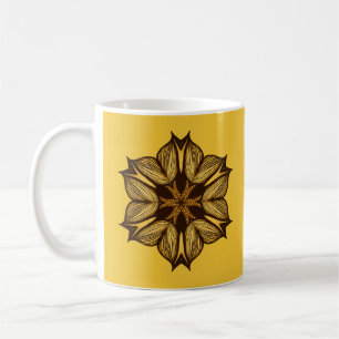 Taza De Café Resumen Flor amarilla