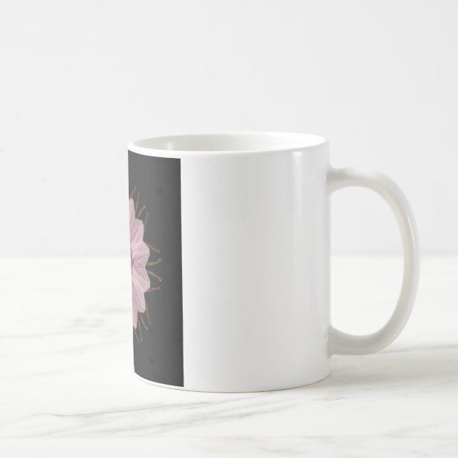 Taza De Café Resumen floral rosa (Derecha)