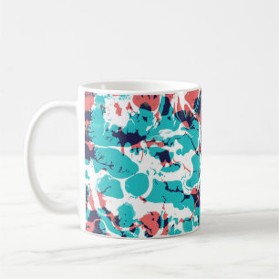 Taza De Café Resumen Fondo de arte de papel de mármol