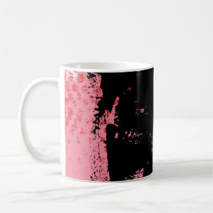 Taza De Café Resumen Fondo Grunge Textura Vintage Gráfico