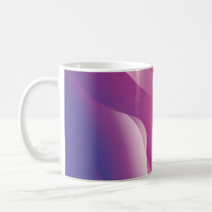 Taza De Café Resumen Fondo ondulado. Ilustracion con color 