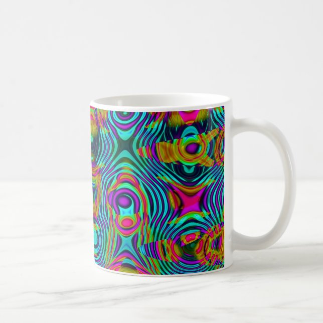 Taza De Café Resumen fractal 191111a (Derecha)