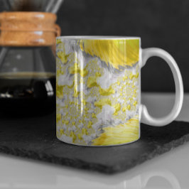 Taza De Café Resumen fractal de oro