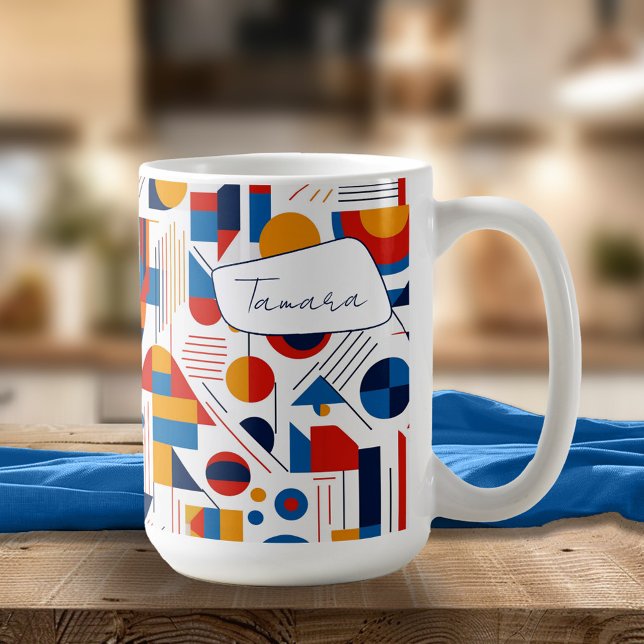 Taza De Café Resumen geométrico retro Parte #11 Oro de la Marin (Subido por el creador)