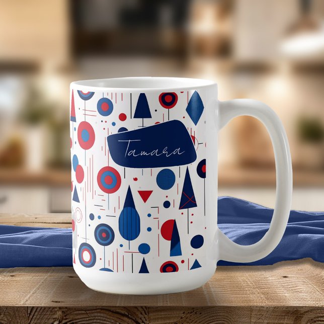 Taza De Café Resumen geométrico retro Parte 9 Red ID1067 de la  (Subido por el creador)