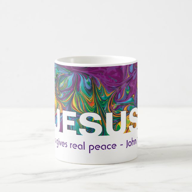 Taza De Café Resumen JESUS da cristianos a Personalizado de paz (Centro)