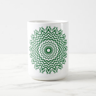 Taza De Café Resumen Línea de arte Mandala Café Mug