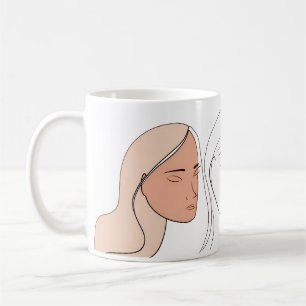 Taza De Café Resumen minimalista De Arte De Línea