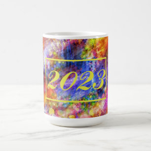 Taza De Café Resumen moderno Art Multicolor 2023
