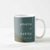 Resumen moderno Arte Sabor Verde Boda Personalizad