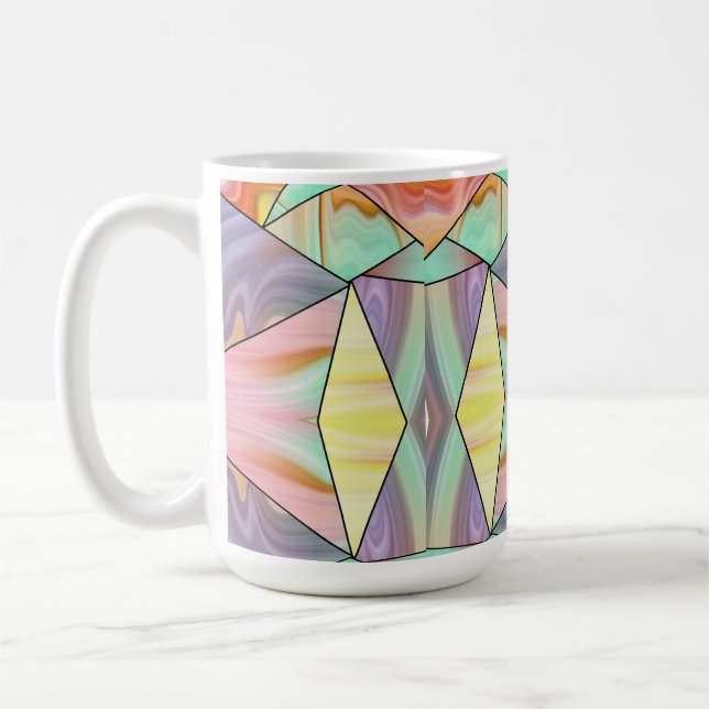 Taza De Café Resumen moderno boho arte de mármol (Izquierda)