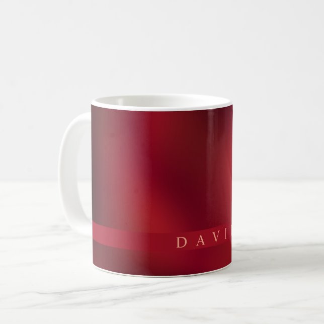 Taza De Café Resumen moderno café negro y rojo (Anverso izquierdo)