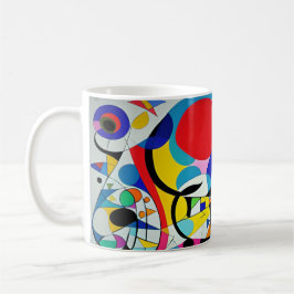 Taza De Café Resumen multicolor Diseño de arte moderno 2011
