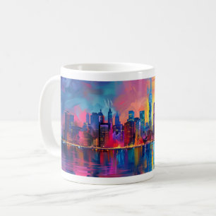 Taza De Café Resumen Nueva York - Diseño 1