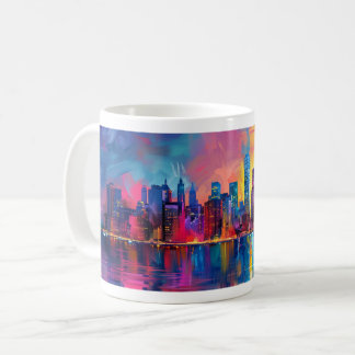 Taza De Café Resumen Nueva York - Diseño 1